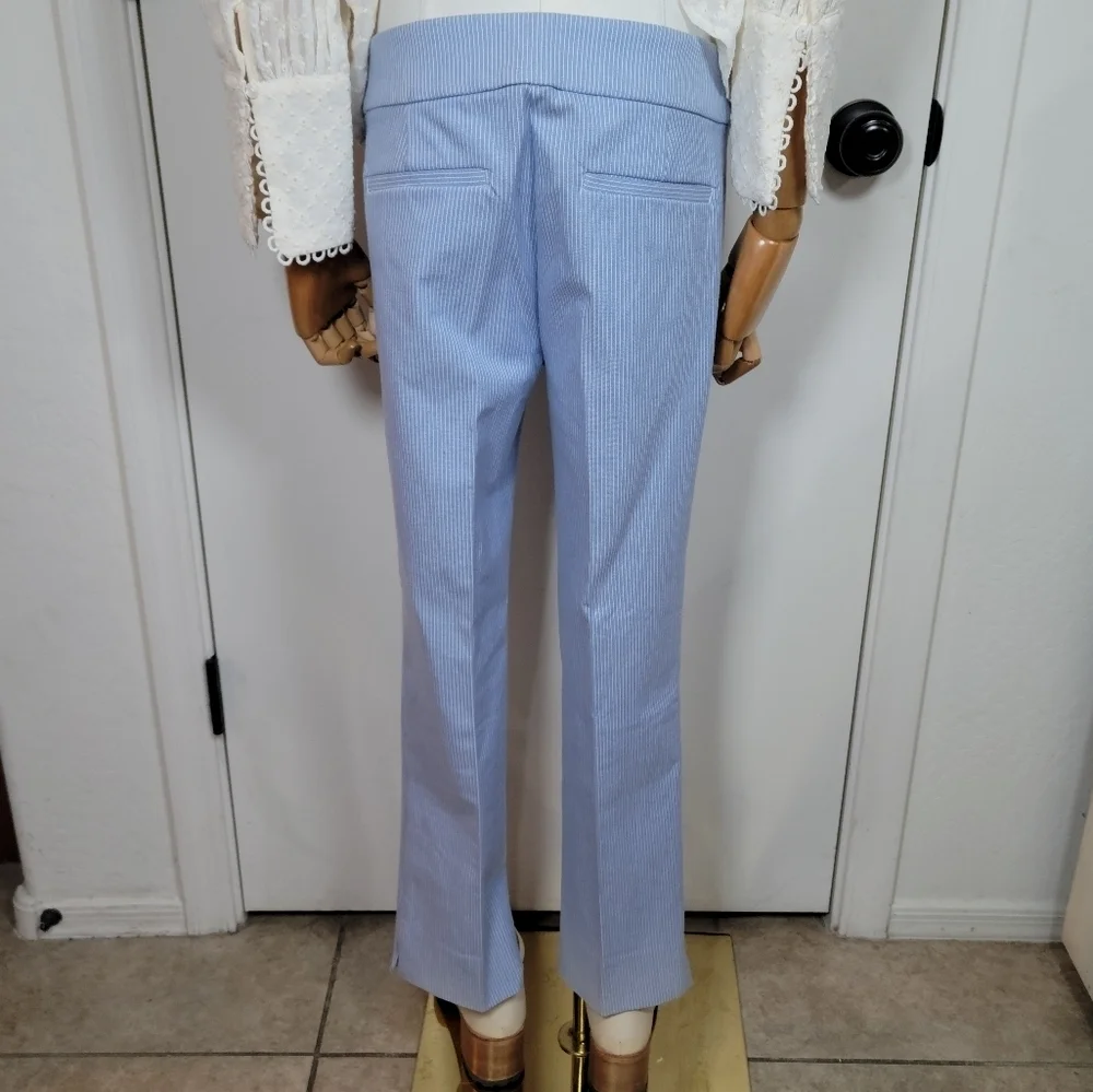 LOFT Marisa Fit Riviera Pinstripe Slim Pants Size 4 Classic Workwear Staple